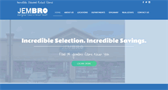 Desktop Screenshot of jembrostores.com